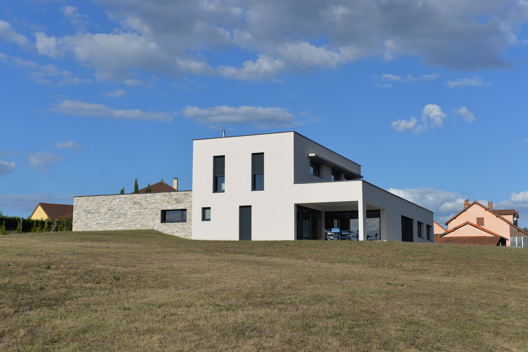 Construction D Une Maison Contemporaine